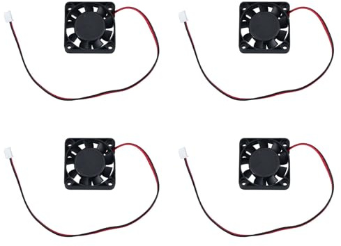Akfldms 4pièces 40mm X 40mm X 10mm DC 12V Ventilateur de Refroidissement