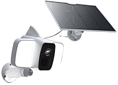 YFDGD Tuya caméra Solaire WiFi extérieure 1080P caméras de Surveillance sans Fil avec Lampe Protection sécurité 10000mAh Batterie Smart Life APP Utilisation Facile(Alexa Solar Add 64G)
