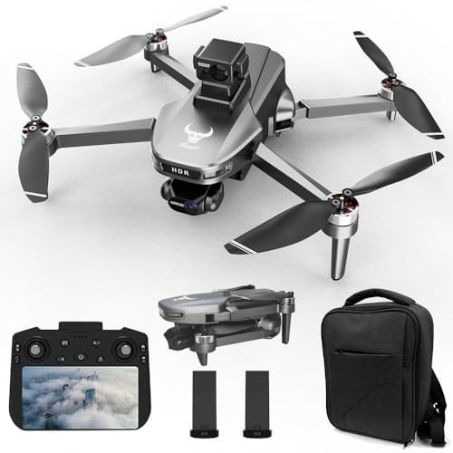 X-Verse ZLL SG109MAX2 Drohne mit Kameras 4K, Bildschirmfernsteuerung, 3 Achsen Gimbal, RC 3KM, 360d° Hindernis Vermeidung, Professionelle Faltbarer Quadcopter für Erwachsene (2 Batterien)
