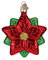 Old World 22028 Weihnachtsschmuck, Weihnachtsstern, Glas, geblasene Ornamente für Weihnachtsbaum, Weihnachtsstern