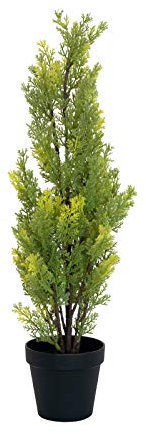 EUROPALMS Zypresse, Leyland, Kunstpflanze, 60cm | Zypresse in moderner Form, in natürlicher Optik