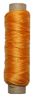 Sattlergarn Zwirn 14x2x3 Polyester 50 m orange Ø 0,3mm (0003)