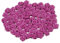 Rosen 15 mm x 20 Stück Satinrosen Aufnäher Deko Blumen Röschen zum Basteln Haarschmuck kleine Rosenköpfe Farbe: fuchsia Orchidee 183