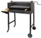 IMEX EL ZORRO 71523 - Barbacoa con ruedas, elevador y parrilla inox, 50 x 40 x 100 cm, color negro