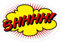 NetSpares 1 x Aufkleber Shhhh! Comic Spruch Sticker Boom Bang Bazinga Tuning Decal Fun Gag