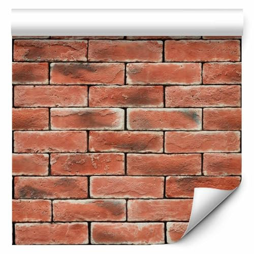 murando - Tapete selbstklebend 10m Wandtattoo dekorative Möbelfolie Dekorfolie Fotofolie Panel Wandaufkleber Wandposter Wandsticker - Steine Steinwand Steinoptik Ziegel 1603-3