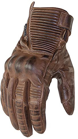 Trilobite Café Damen Motorradhandschuhe (Brown,XL)