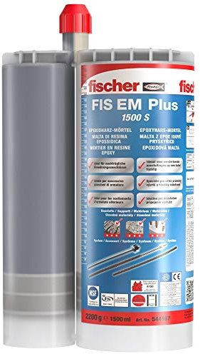 Fischer Ancorante Chimico, Resina Epossidica FIS EM Plus 1500 S per ferri da ripresa e ancoraggi strutturali
