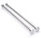 2PCS Stainless Steel Extendable Shower Curtain Pole 83-130cm Tension Rods for Curtains Telescopic Curtain Poles No Drilling Adjustable Shower Curtain Rail for Kitchen Cupboard Closet Bathroom Window