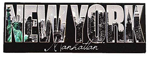 MUYU Magnet, Stadtlandschaft, New York, USA, Reise-Souvenir, Geschenk, Zuhause, Küche, Dekoration, Magnetaufkleber, 1 Stück, Polyresin & Magnet