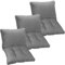 NYVI Loungekissen SmartLounge Set 3X Sitzkissen 60x60 cm und 3X Rückenkissen 60x40 cm Hellgrau - Wasserabweisende Auflagen für Indoor und Outdoor - Stuhlkissen für Rattanmöbel und Gartenmöbel