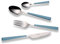 Echtwerk Besteck Set Basic mit Kunststoffgriffen, Campingbesteck, Picknickbesteck, leichtes Reisebesteck, Outdoor-Besteck für Grillen im Freien, 24-teilig, bis 6 Personen, Edelstahl 18/0, Hellblau