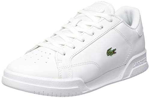 Lacoste Damen Low-Top Sneaker Twin Serve 0721 2 SFA, Frauen Halbschuhe,Strassenschuhe,Sportschuhe,Freizeitschuhe,Turnschuhe,Weiss (21G),39 EU / 5.5 UK
