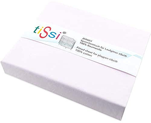 tiSsi ® Spannbetttuch 6-eckig für Laufstall/Laufgitter rosa