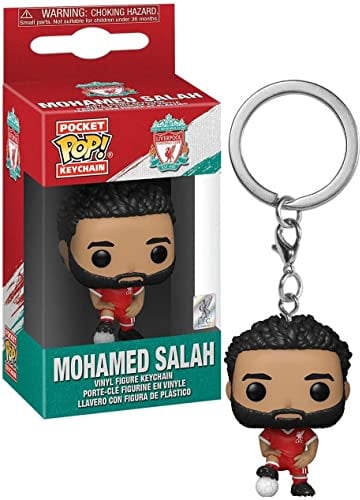 Funko Pop! Keychain: Liverpool - Mohamed Salah - Liverpool FC - Neuartiger Schlüsselanhänger - Vinyl-Minifigur Zum Sammeln - Strumpffüller - Geschenkidee - Offizielle Handelswaren - Sports Fans