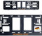 Kennzeichenhalter mit Wunschtext personalisierbar | Kennzeichenhalterung personalisiert | Kennzeichenhalter Bedruckt mit eigenem Spruch | Nummernschildhalter mit Farb-Druck | 2 Stück