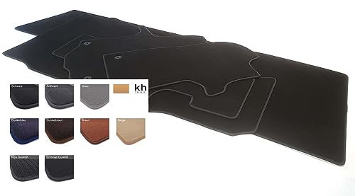Fußmatten Teppiche für VW Grand California Camper Crafter 600 680 passend (Premium Velours Automatten) Innenraum Komplett Set Wohnraum inkl. Matten Vorne