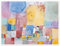 Deutsche Stadt Poster von Paul Klee 70 x 50 cm Bunt Wandbilder Wanddeko