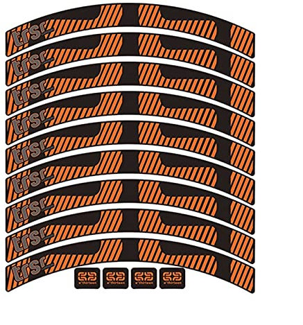 BUSEB Fahrradradaufkleber E. Thir-Teen TRSR Carbon Mountain Wheel Set Aufkleber E13 MTB Rim -Aufkleber -Aufkleber aufklebern (Color : 29er orange)