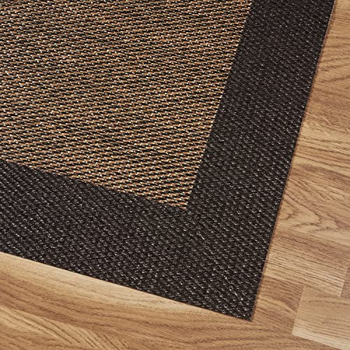 Estores Basic Alfombra Vinilica Salon Premium Alfombras de habitación Comedor baño Cocina Lavable Antideslizante y Resistente para Interior y Exterior Bronce 60x90 cm