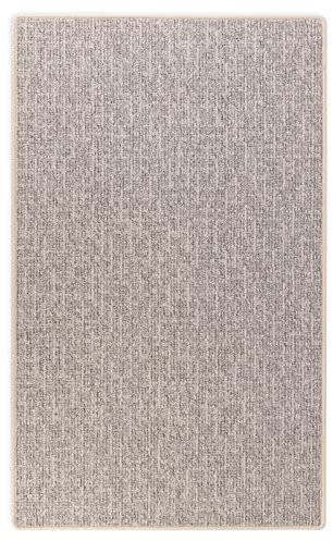 Floordirekt Teppich Läufer Alto - Meterware - Teppichläufer Küchenläufer Flurteppich auf Maß - Wohnzimmerteppich Flurläufer (Silber, 200 x 450 cm)