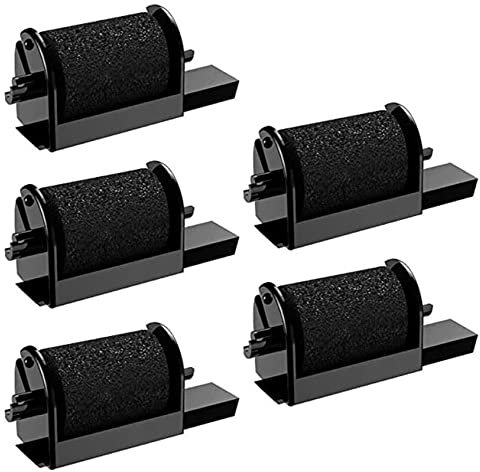 dogepro 5 Stück IR-40 Band, Farbrolle für ABS-Farbband POM Farbroller für Taschenrechner Drucker Schreibmaschine IR-40 -Schwarz #4195A001