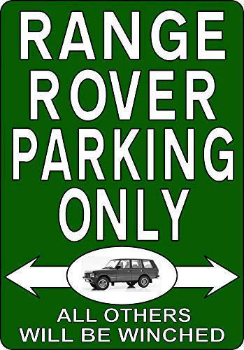 Neue Warntafel Wanddekoration Metall Hinweis Rang Rover Parking Only Classic Land Landrover Auto Plaque Metall Blechschilder Hofschild Büro Schild Outdoor & Indoor Sicherheitsschild 20,3 x 30,5 cm