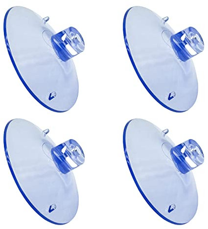 LuckyOpt Lot de 2 grandes ventouses à vis en fer pour chat, fenêtre, perche, hamac avec housse de protection pour chat, fenêtre, hamac, PVC de qualité supérieure, ventouses puissantes pour mur en