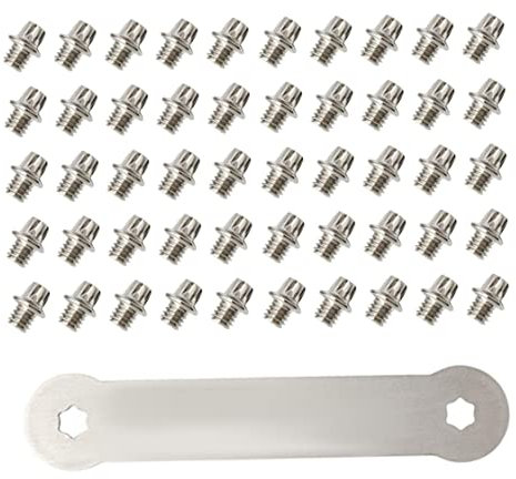 Banziaju Ausrichtung GaugeBike Pedal Bolzen Schraube M4 Edelstahl Anti-Ski-Straßenbike-Pedalschraube 51pcs