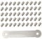 Banziaju Ausrichtung GaugeBike Pedal Bolzen Schraube M4 Edelstahl Anti-Ski-Straßenbike-Pedalschraube 51pcs