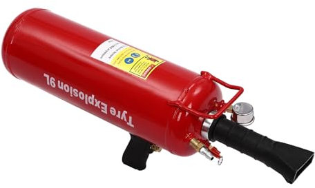 9L Reifenfüller mit Manometer Reifenschockfüller Airbooster Luftkanone Luft-Reifenaufblasgerät Befüllhilfe Reifenfüller-Werkzeug Reifen Booster für Autowerkstatt Service