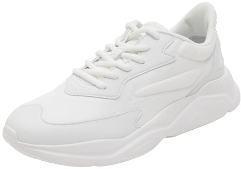 HUGO Damen - Sneaker Leon_Runn in weiß Glattleder