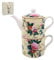 The Leonardo Collection William Kilburn Tea for One | Ceramic Teapot and Cup Set | Beautiful Gift for Home Use | Stylish Printed Teapot for Tea Lovers