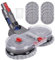 Wischaufsatz für Dyson V7/V8/V10/V11/V15 Staubsauger, Elektrischer Bodenwischer mit Abnehmbaren Wassertank und 6 Waschbare Wischmop Elektrisch
