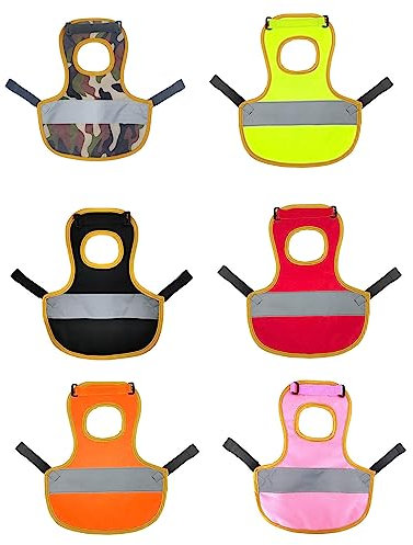 Eurobuy 6pcs Reflektierende Weste für Hühner Weich, Leicht Henne Schürze Federschutz