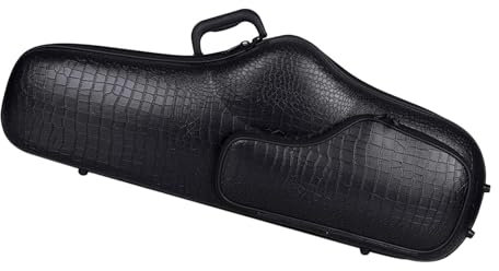 Premium Altsaxophon Tasche mit Komfort Tragegurt, Schwarz