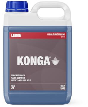 Konga Floor Shine - MARMOR- UND FLIESEN BODENREINIGER. Ideal zum Reinigen von Keramik-, Granit-, Marmor-, Stein- oder Porzellanfliesen. Konzentrat ohne Abspülen. (5L)
