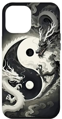 Dragon Aesthetic Yin And Yang Graphic Case for iPhone 12 Pro Max