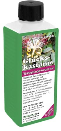 Glückskastanie-Dünger: Pachira aquatica - Effektiver NPK Flüssigdünger 250 ml für gesundes Wachstum