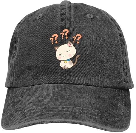 DTXFSHRU Klassische süße Katze Tiere mehrfarbiger Hut Peak Frauen Mütze DREI Fragezeichen Personalisierte Visierschutz Hüte cool