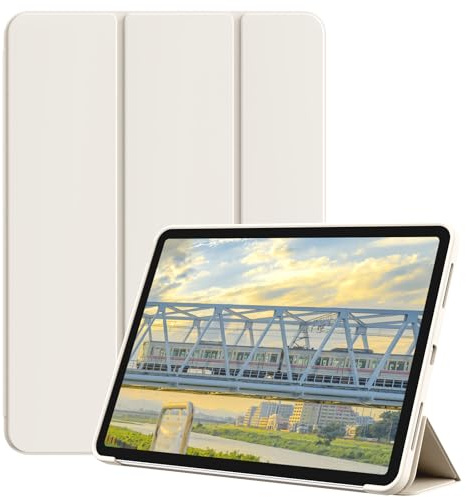SQQSOOZ Case for iPad Air 11 Inch M4/M3/M2, iPad Air 5/4th Gen, Cream White