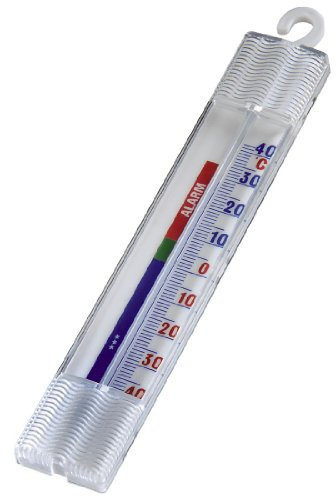 Xavax Hama Thermomètre analogique (à suspendre au réfrigérateur, congélateur, cave à vin, minibar, minimum -35 degrés, maximum 40 degrés) Blanc