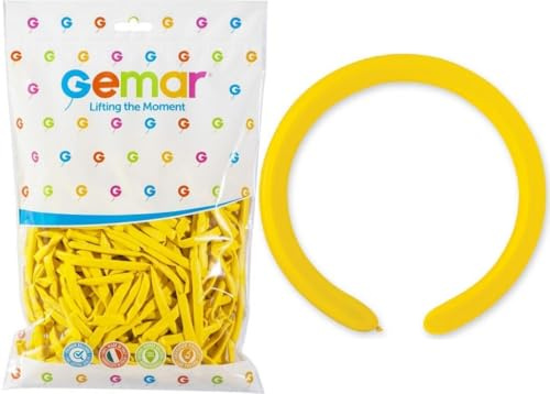 100 globos moldeables de látex para fiestas d4/02 amarillos