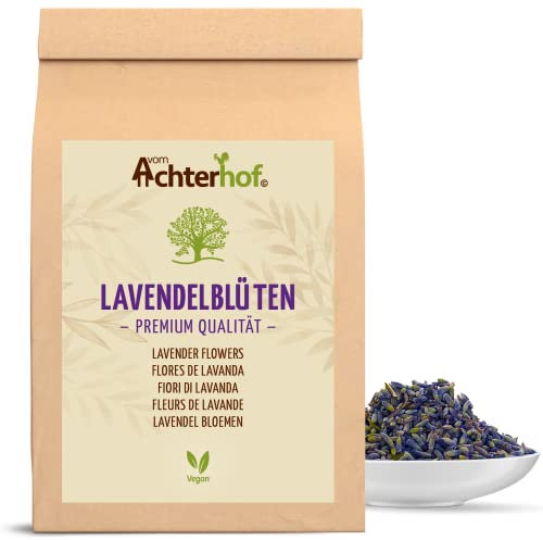 Fleurs de Lavande Séchées 500g | Française Originale de Provence | Nouvelle Récolte | 100% Naturelle - Qualité Alimentaire | Vom Achterhof