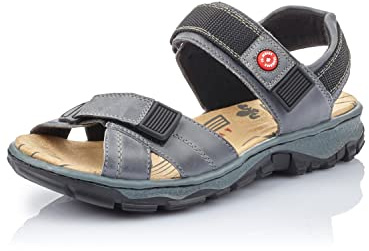Rieker Damen 68851 Sandalen, Blau 12, 42 EU Schmal