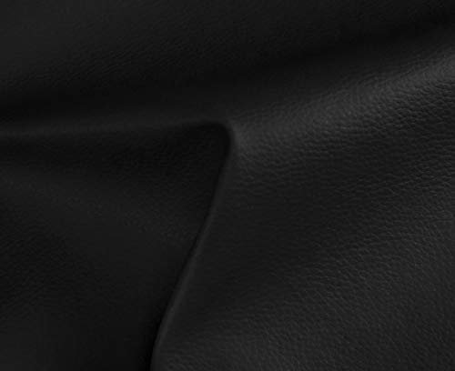 HAPPERS Polipiel para Tapizar 0,50 metros con Ancho 140cm. Venta de Polipiel por metros Solar Color Negro NO ADHESIVA