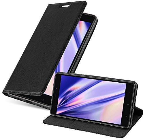 Cadorabo Funda Libro para Xiaomi Mi MAX 2 en Negro Antracita - Cubierta Proteccíon con Cierre Magnético, Tarjetero y Función de Suporte - Etui Case Cover Carcasa