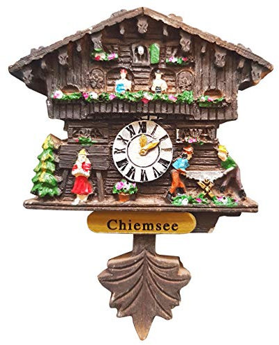 Kuckucksuhr Magnet Polyresin Kühlschrank Handmade - Chiemsee