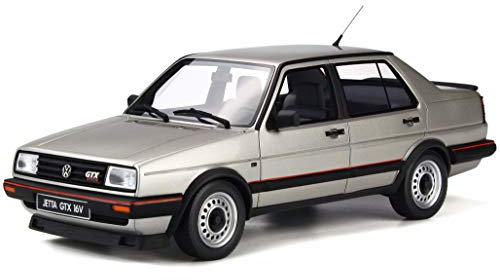 Otto VW Jetta II GTX 16V 1987 Diamant Silber met Modellauto OT742 1:18