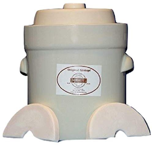 Nik Schmitt WHITE Fermenting Crock Pots 10 Liter ME3210
